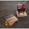 Black Marble and Wood Coaster Set 51