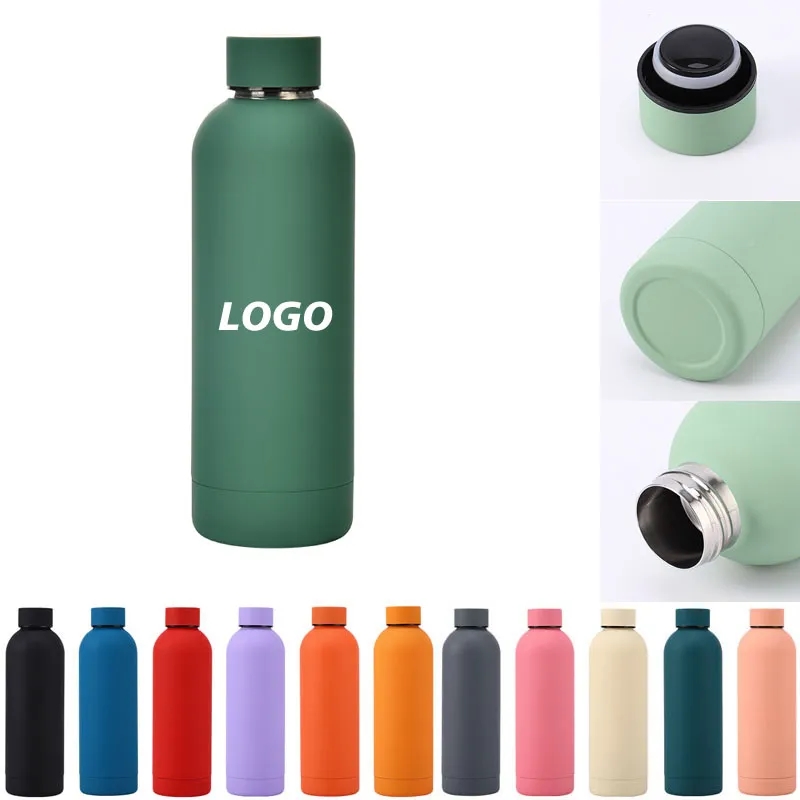 17 oz Stainless Steel Frosted Water Bottles, custom water bottle with logo imprint 2