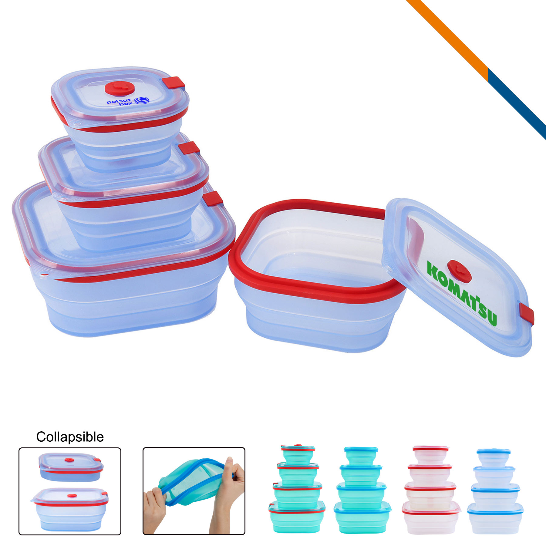 Corinne Collapsible Silicone Lunch Box 5