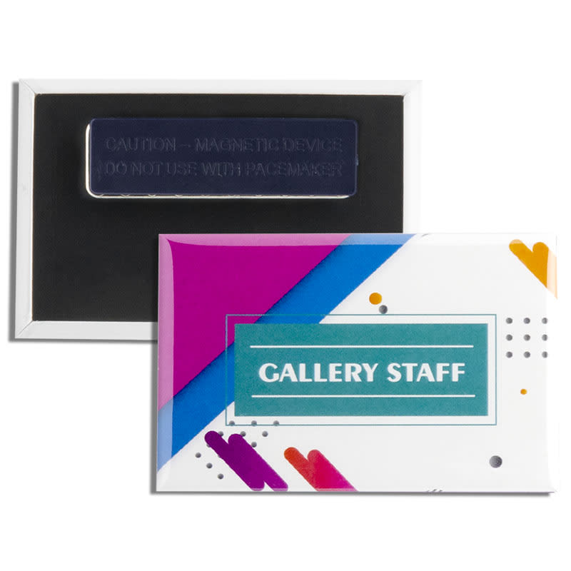 2 X 3 Inch Rectangle Wearable Clothing Magnet Buttons 1