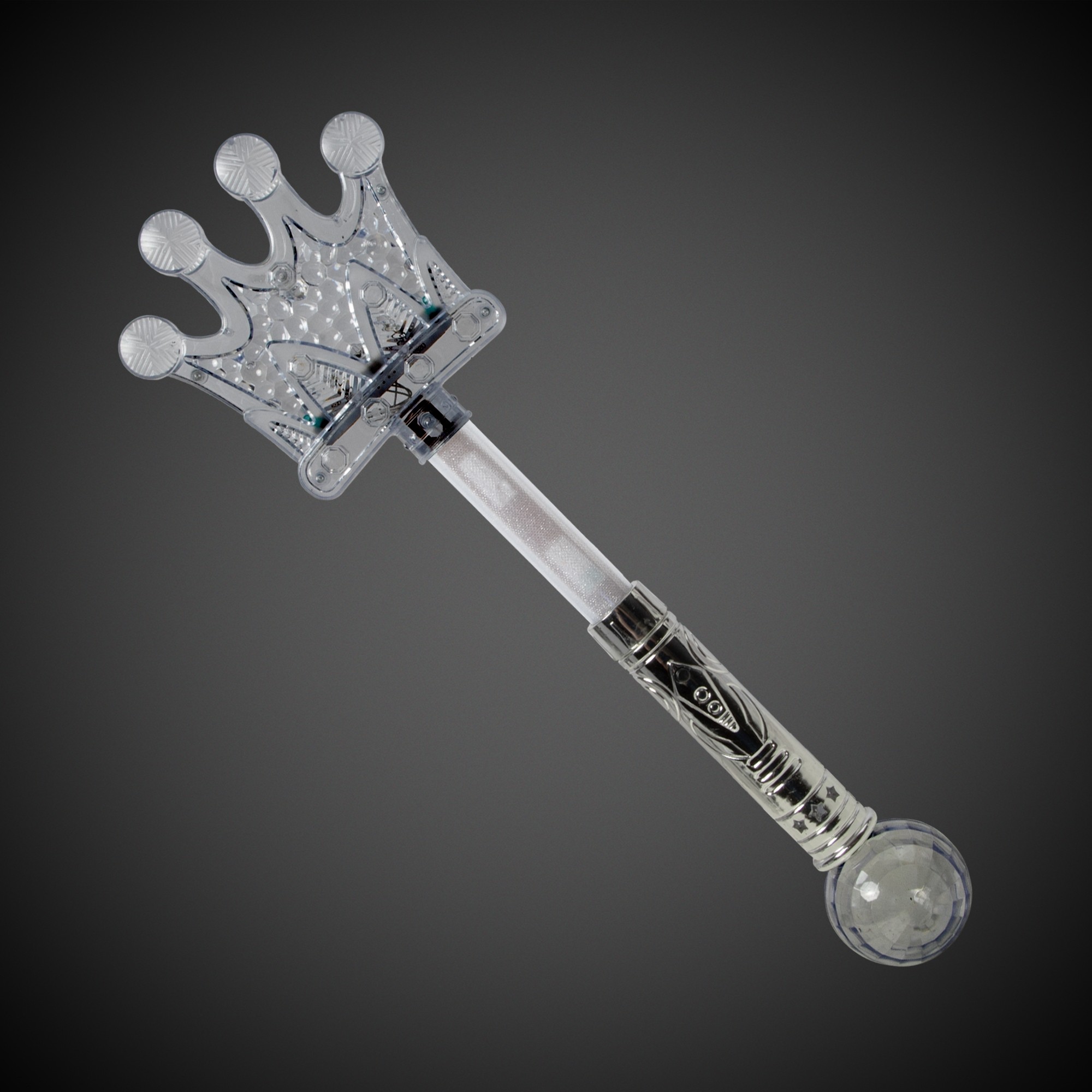 LED Silver Crown Wand 3