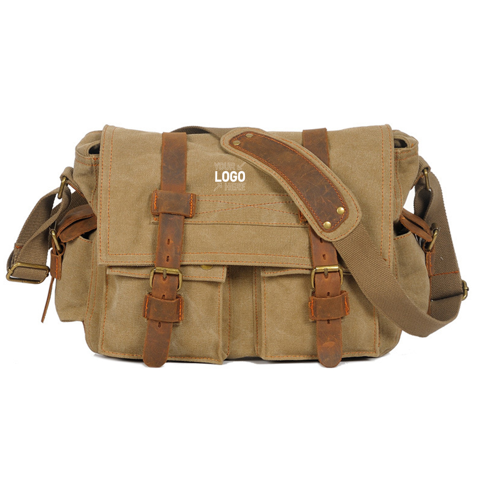 Crazy Horse Leather Canvas Bag 2