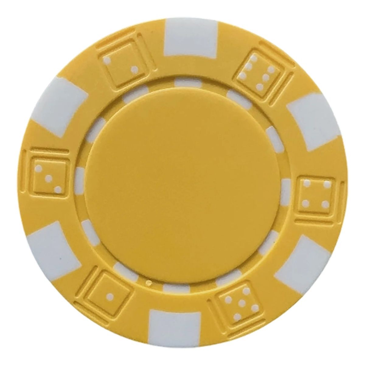 ABS Poker Chips with Dice and Six-Stripes Design, Customizable Imprint 12