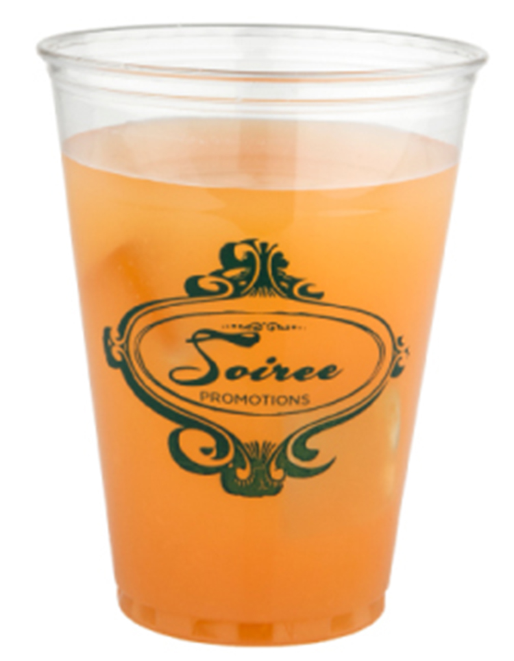 10 oz. Clear Plastic Party Cup 1