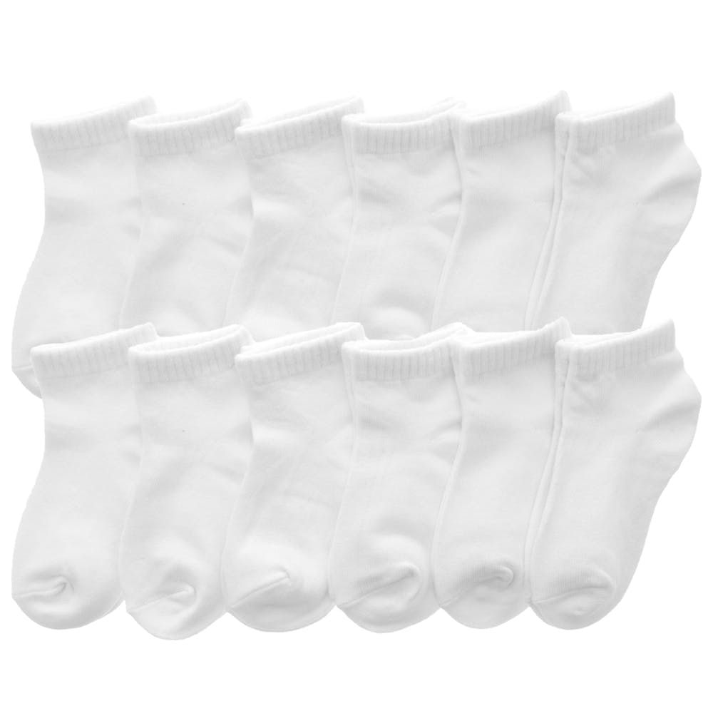 Adult Low-Cut Trainer Socks - White 2