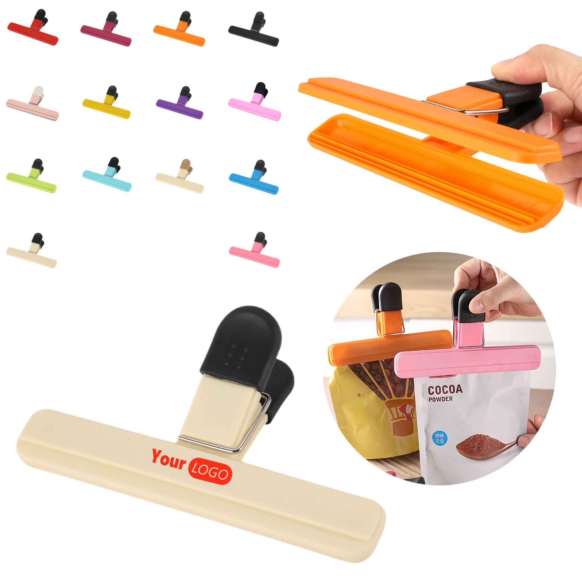 Moisture-proof Food-grade Snack Packaging Bag Sealer Clip 4