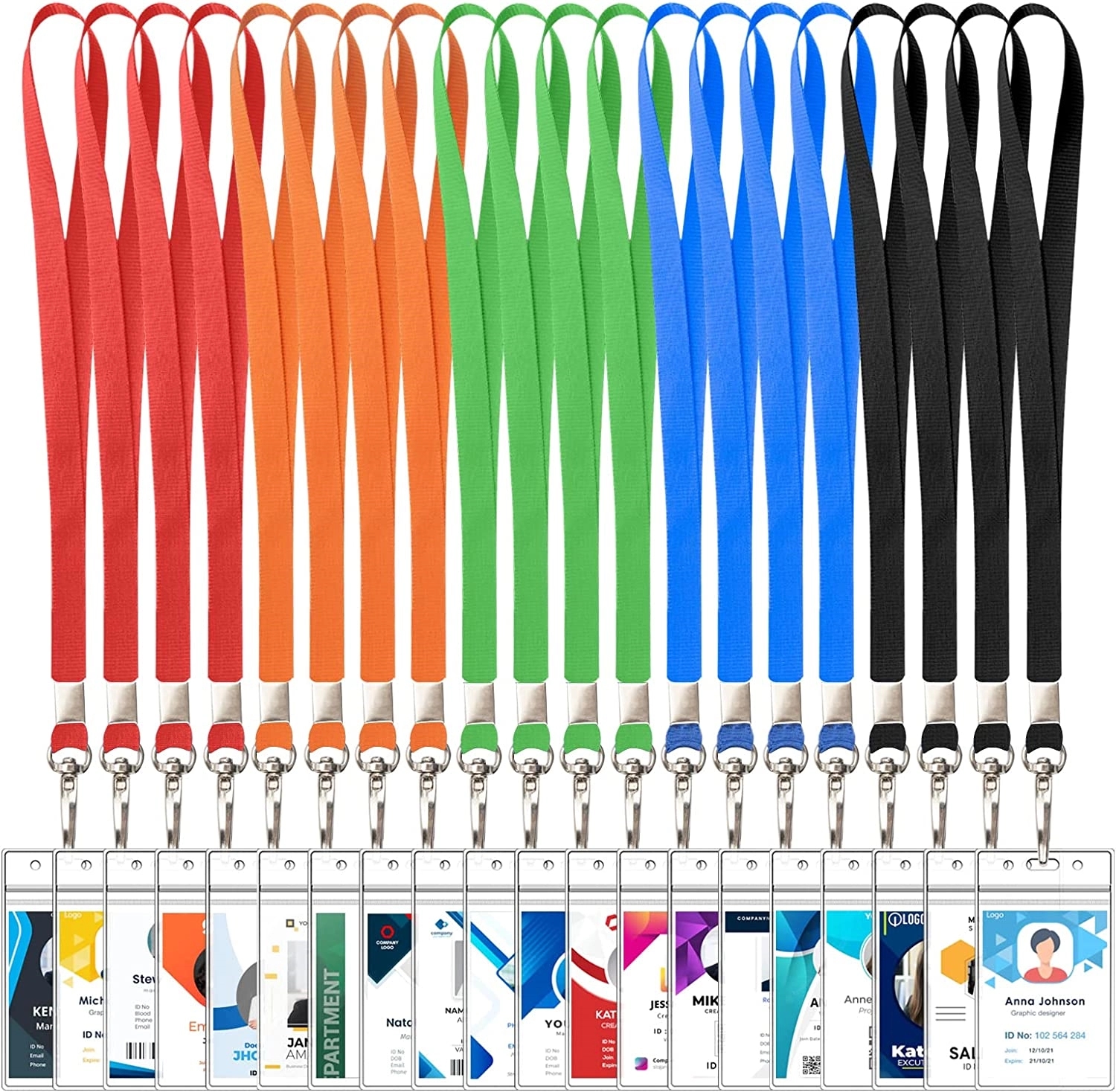 Custom Polyester Nylon Keychain Lanyards 15