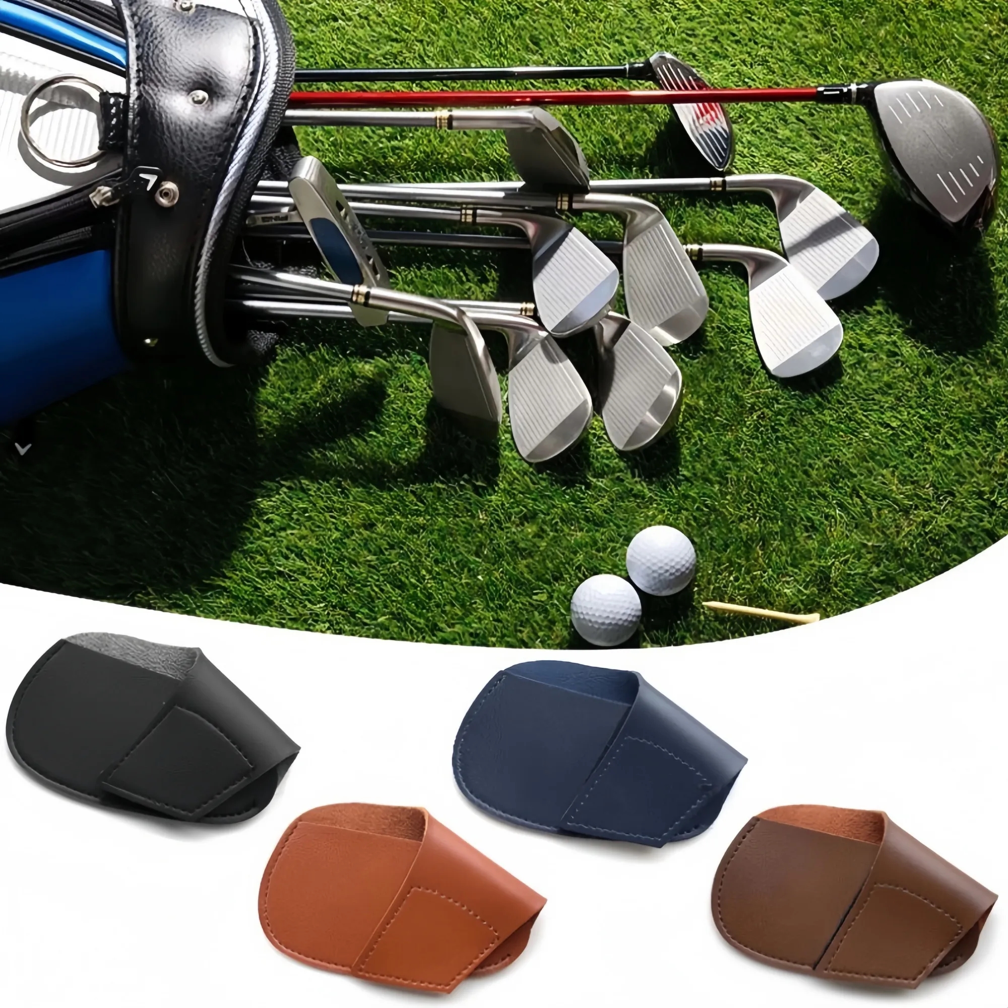PU Leather Golf Putter Head Cover 8