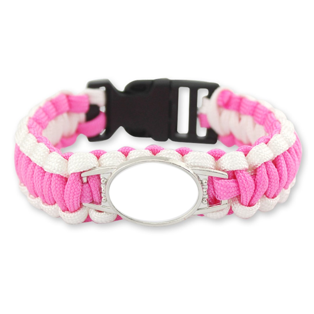 Breast Cancer Paracord Survival Bracelet 3