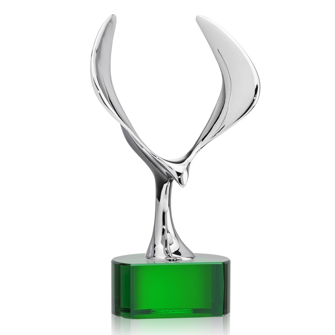 Maverick Eagle VividPrint™ Award on Paragon Base - Green 5