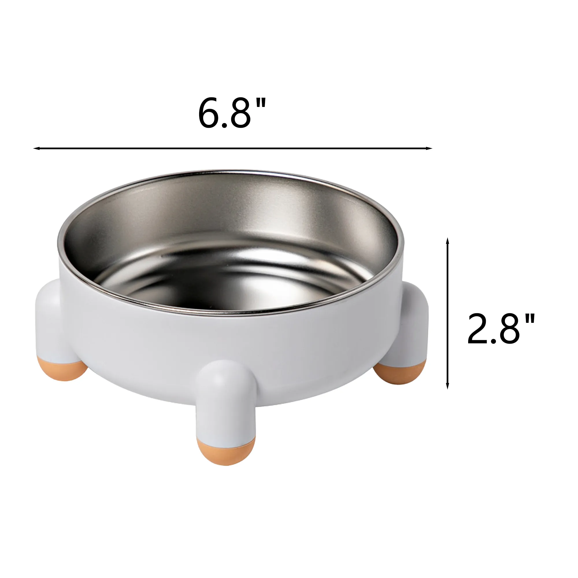 Non-Slip Stainless Steel Pet Bowl 1