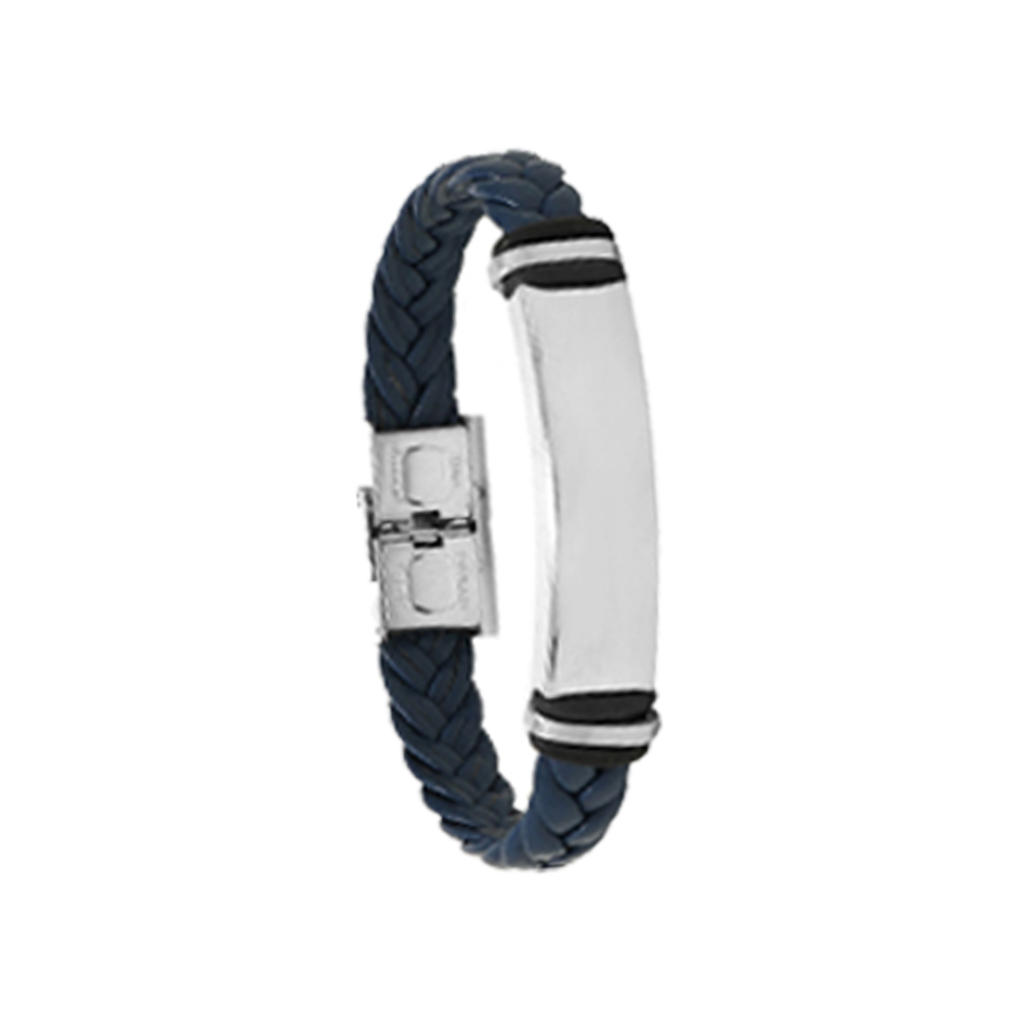 Stainless Steel Braided Leather Bracelet 4