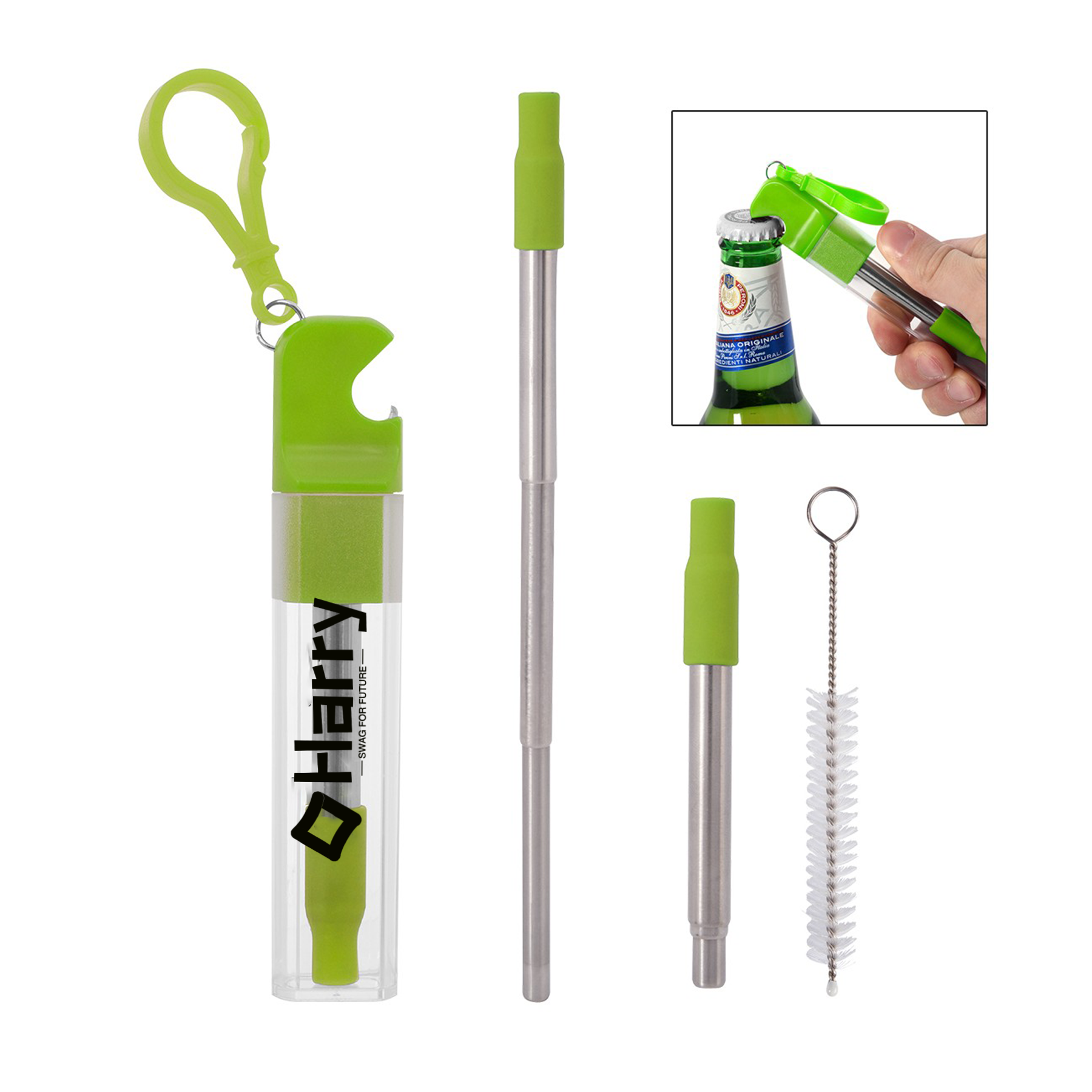Straw With Bottle Opener 1