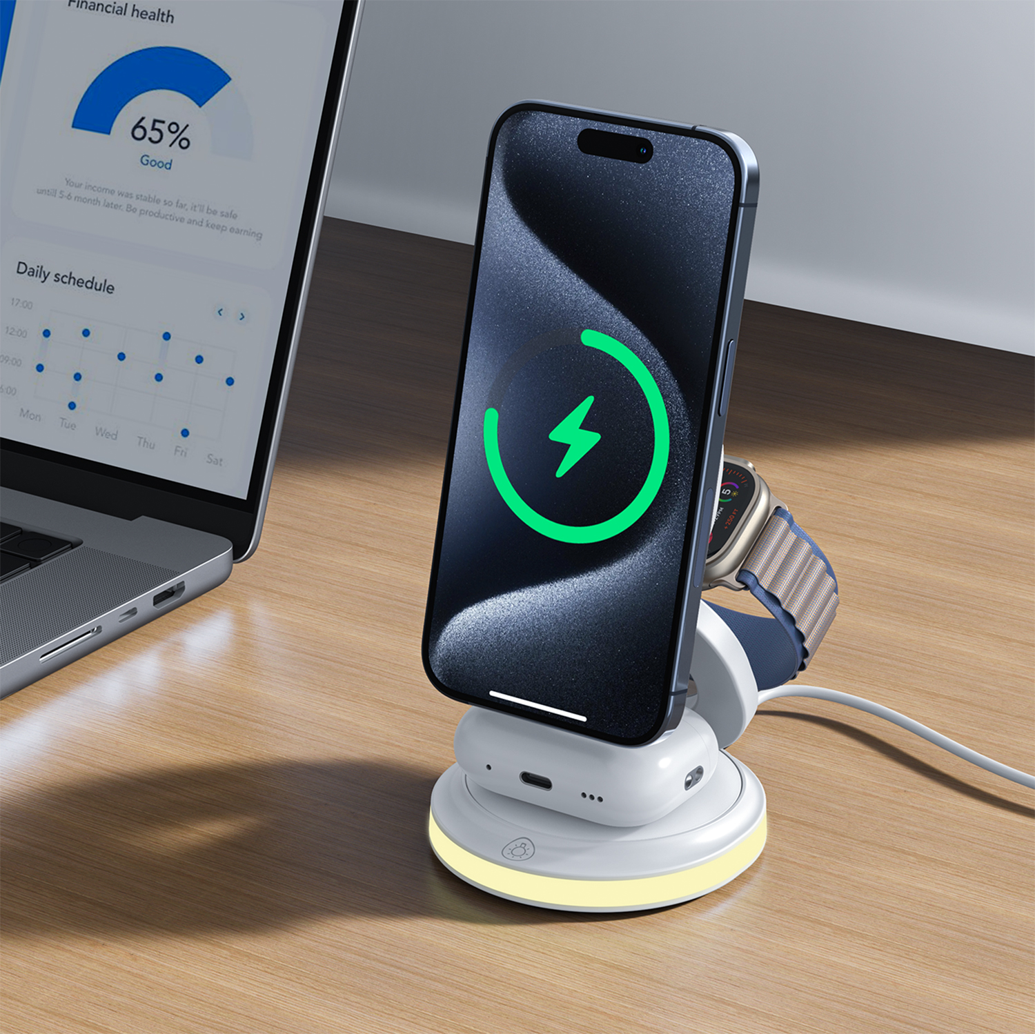 Ascent Qi - 3-in-1 15W Magsafe Charger 8