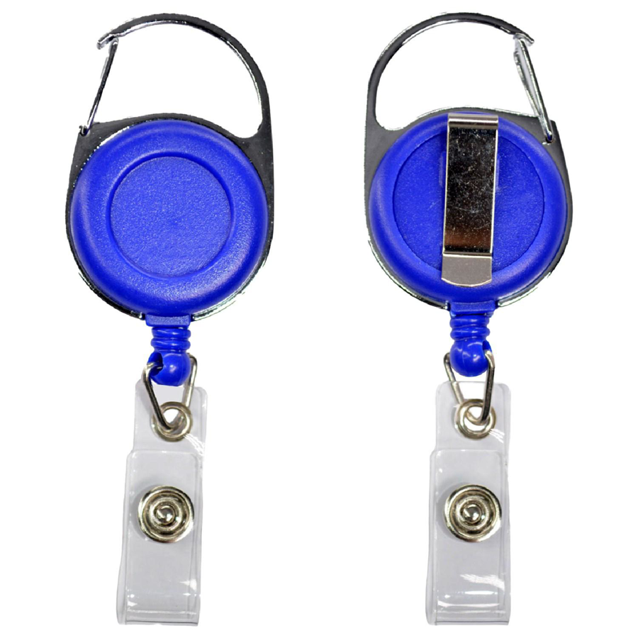 Circular Badge Reel w/ Carabiner & Belt Clip 7