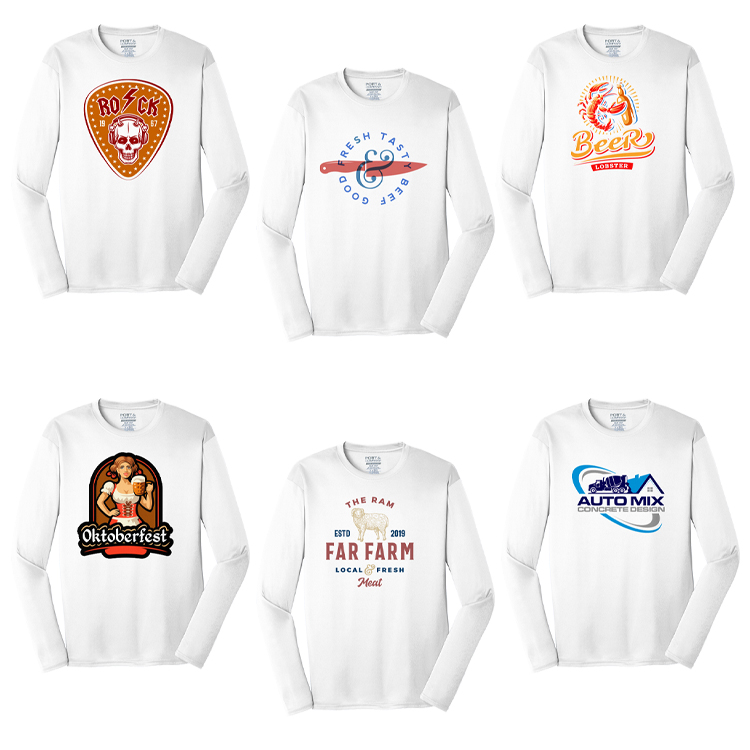 Spot Sub on Men's Long Sleeve Athletic Tee 8
