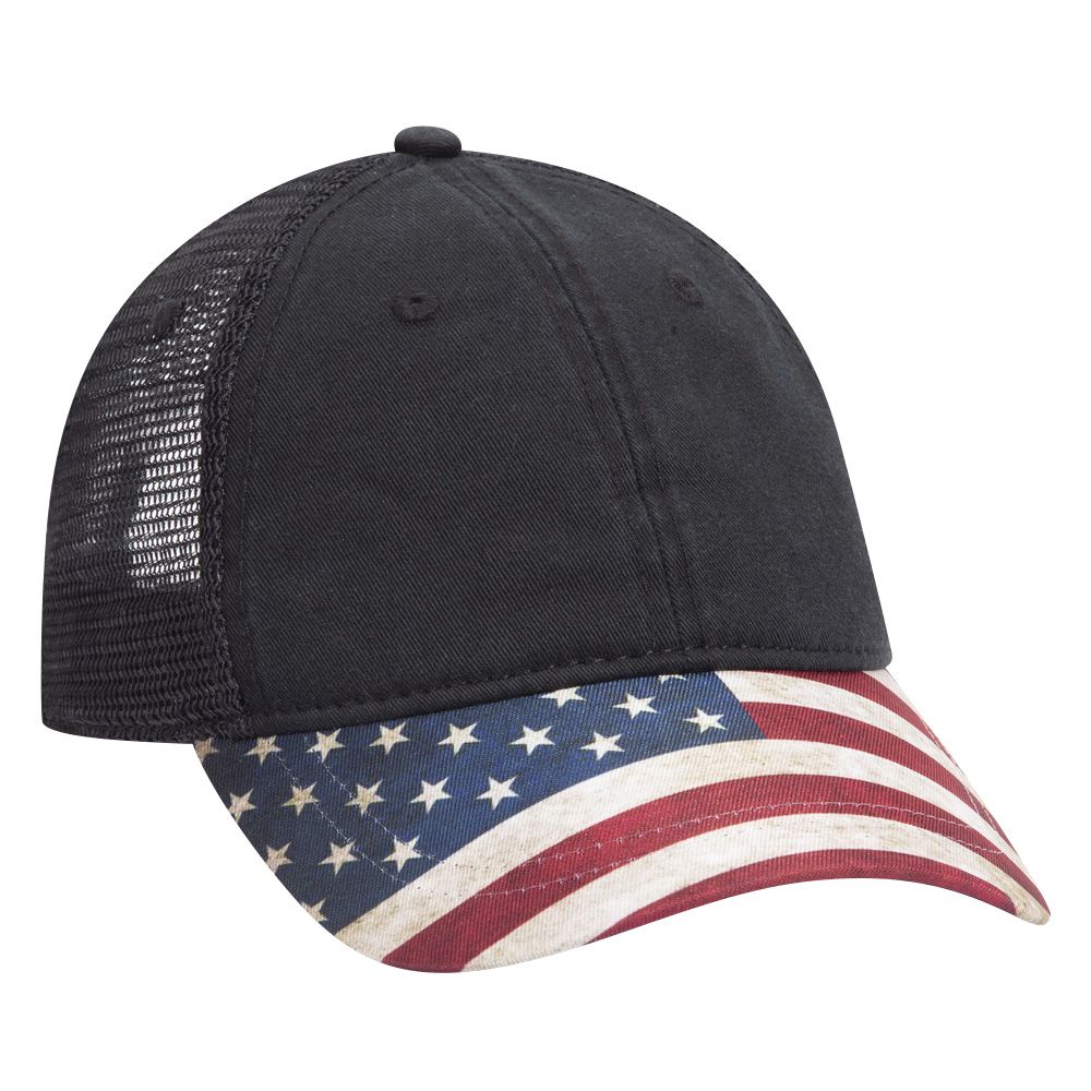OTTO CAP® 6 Panel Low Profile Mesh Back Trucker Dad Hat 4
