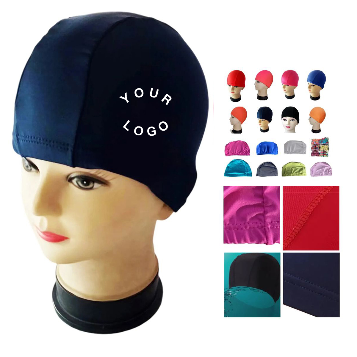 Stretchable Water Resistant Cap for Swimmers 6