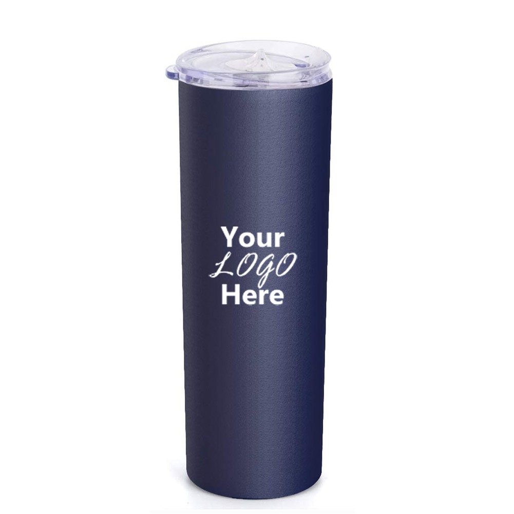 20 Oz. Slim Travel Tumbler Double Insulated Stainless Steel with Closed Slider Lid 1