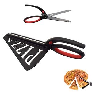 Pizza Cutter Scissors With Side Spatula And Ergonomic Handle 30