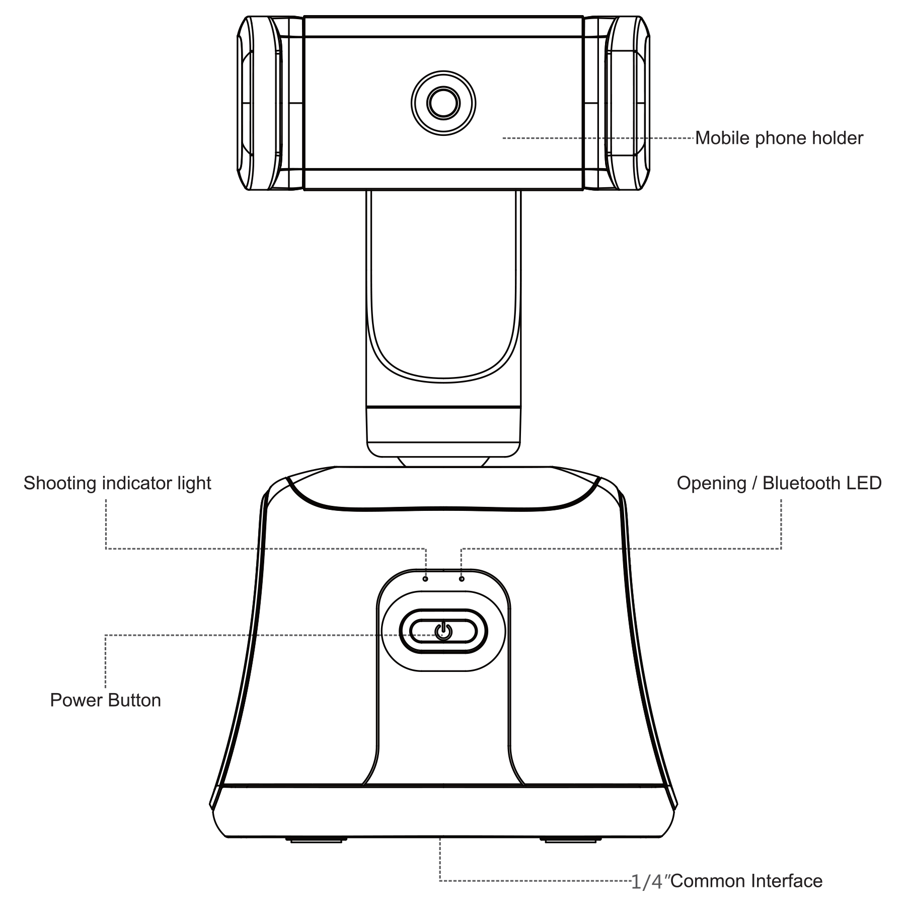 CameraGenie 360° Face And Object Tracking Phone Holder For Smart Shooting 7