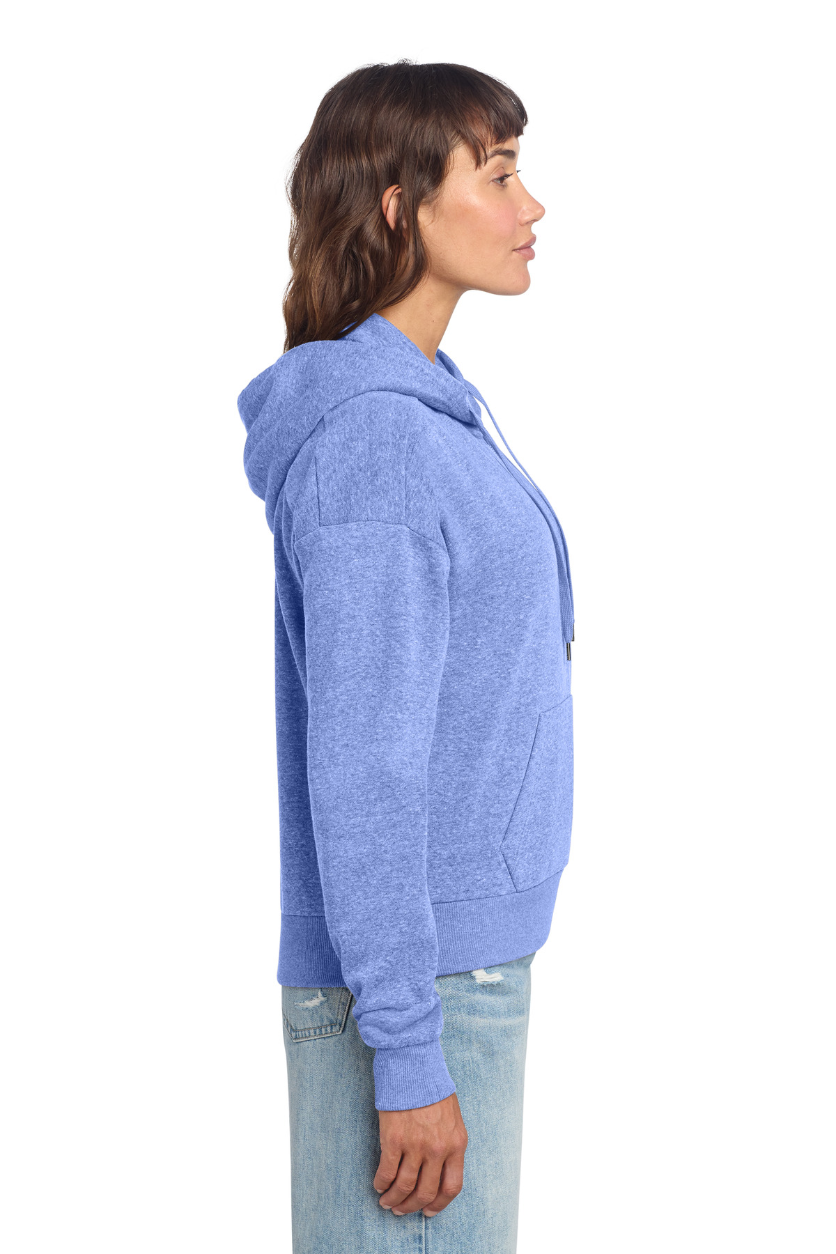 District Women's Perfect Tri Fleece 1/2-Zip Pullover DT1311 55