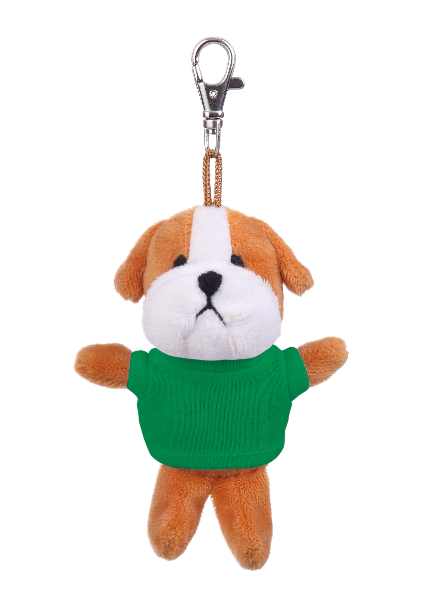 Soft Plush Bulldog Keychain with Tee 10