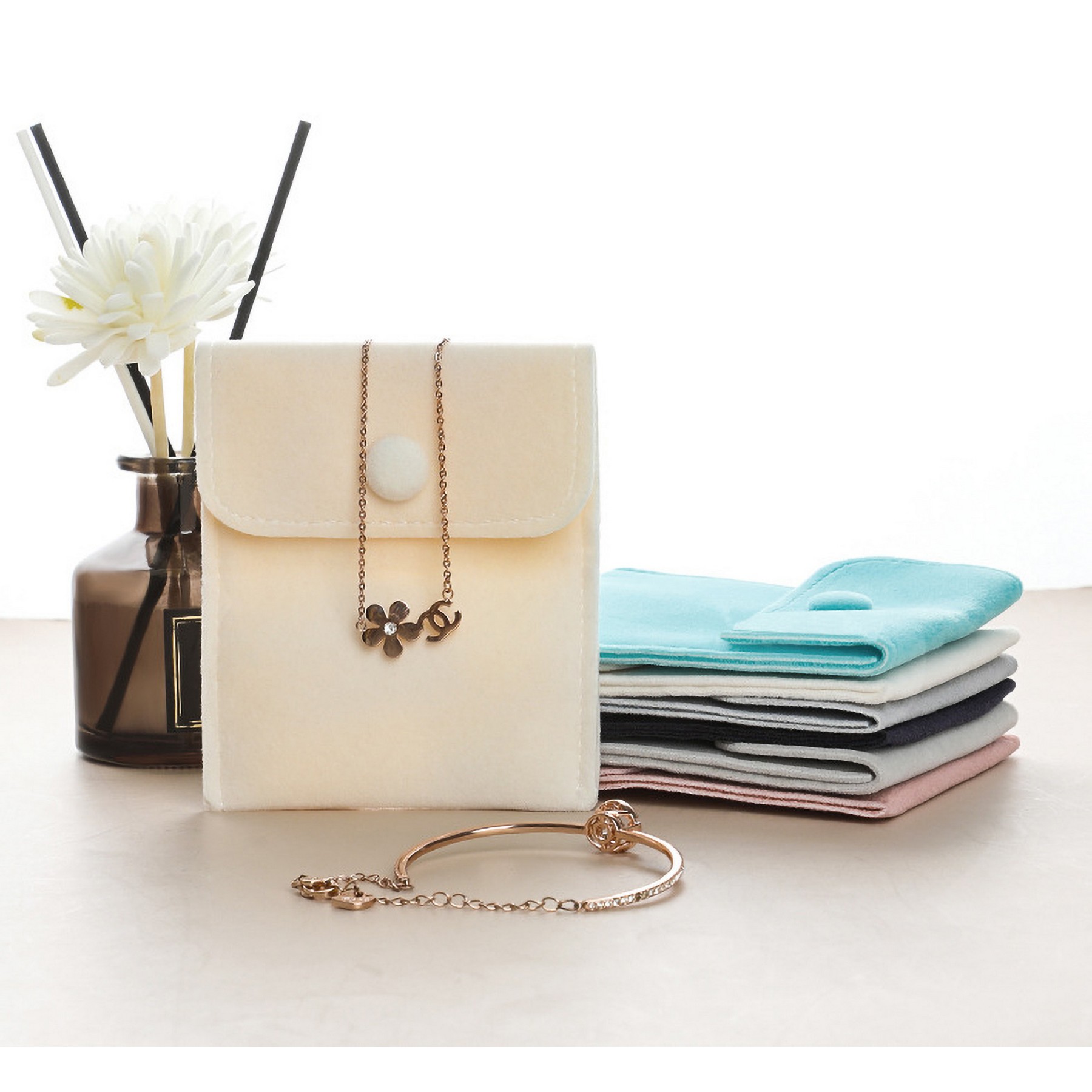Jewelry Pouches With Snap Button Gift Bag 4