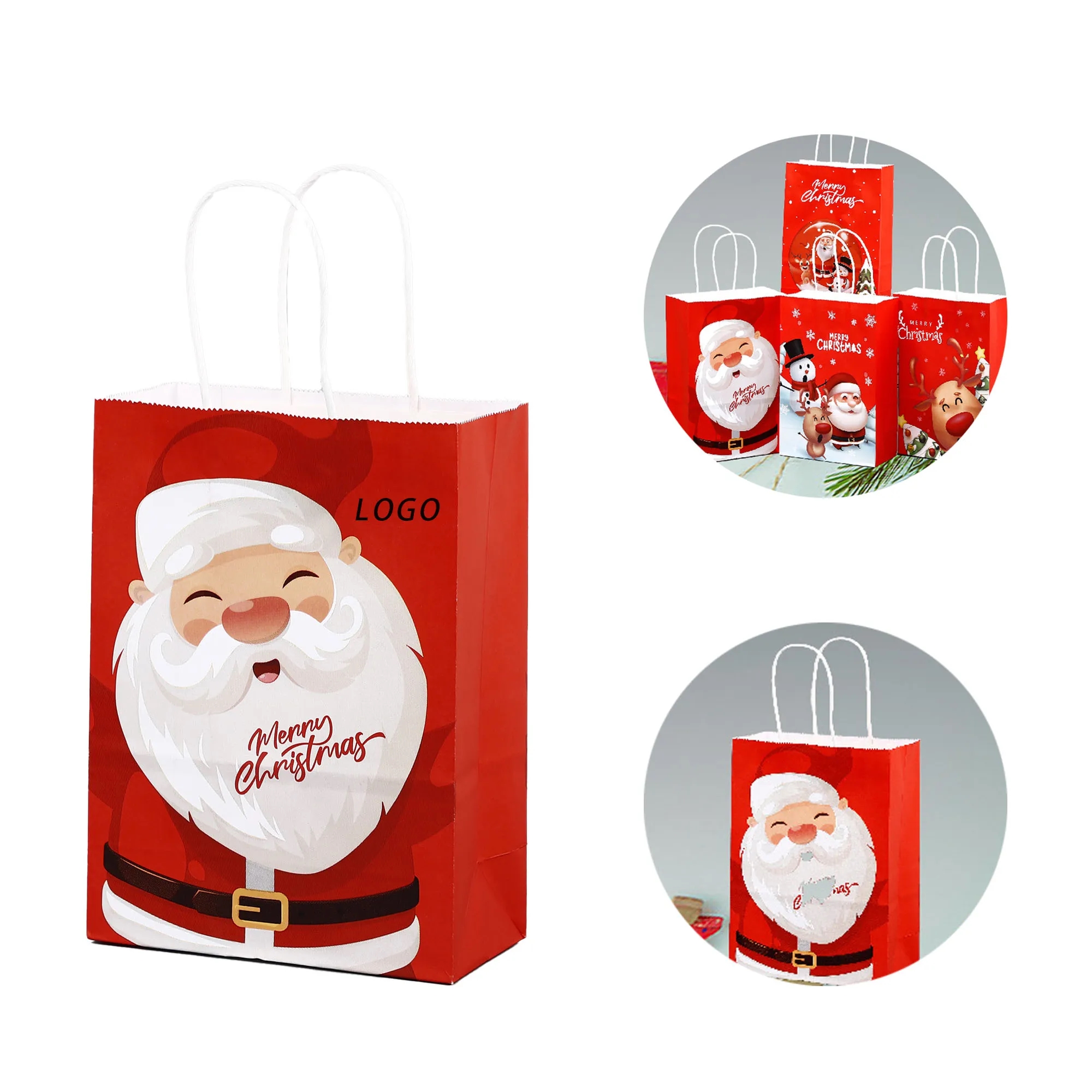 Christmas Shopping Paper Bag