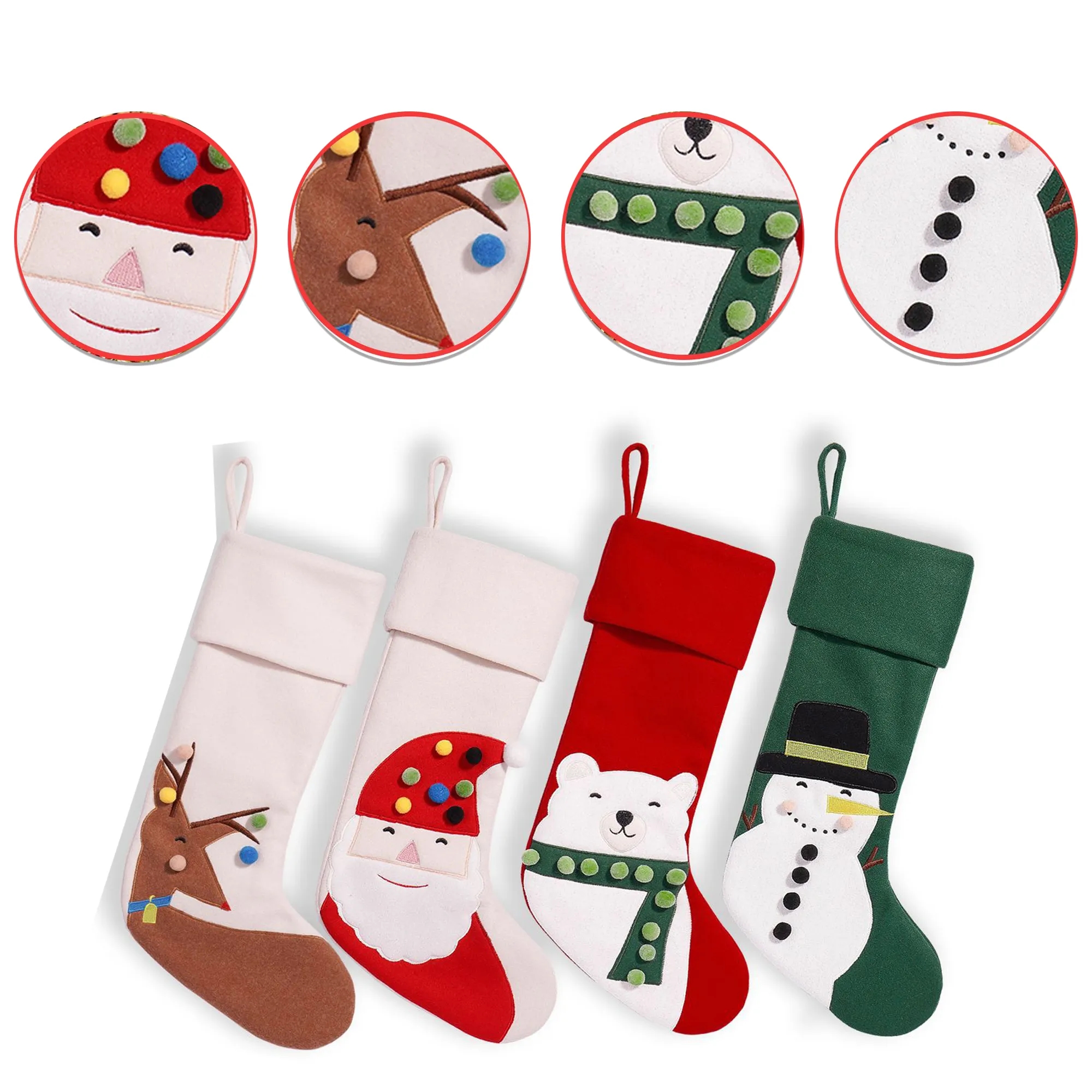 Large Christmas Stockings Decorations 7