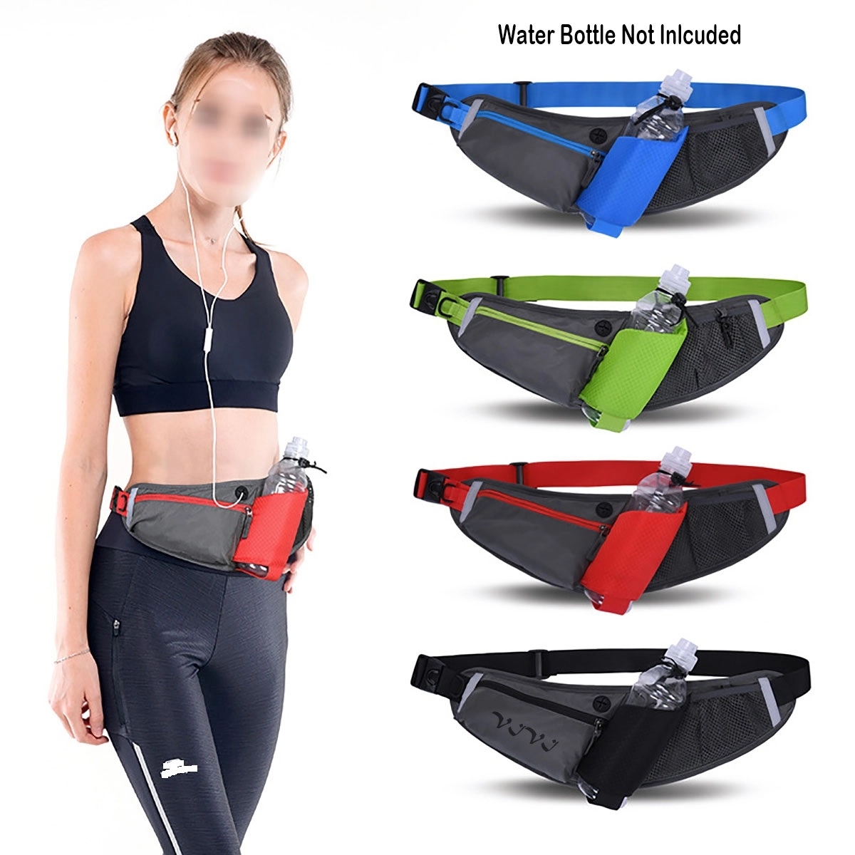 Waist Bag Fanny Pack With Water Bottle Holder 3