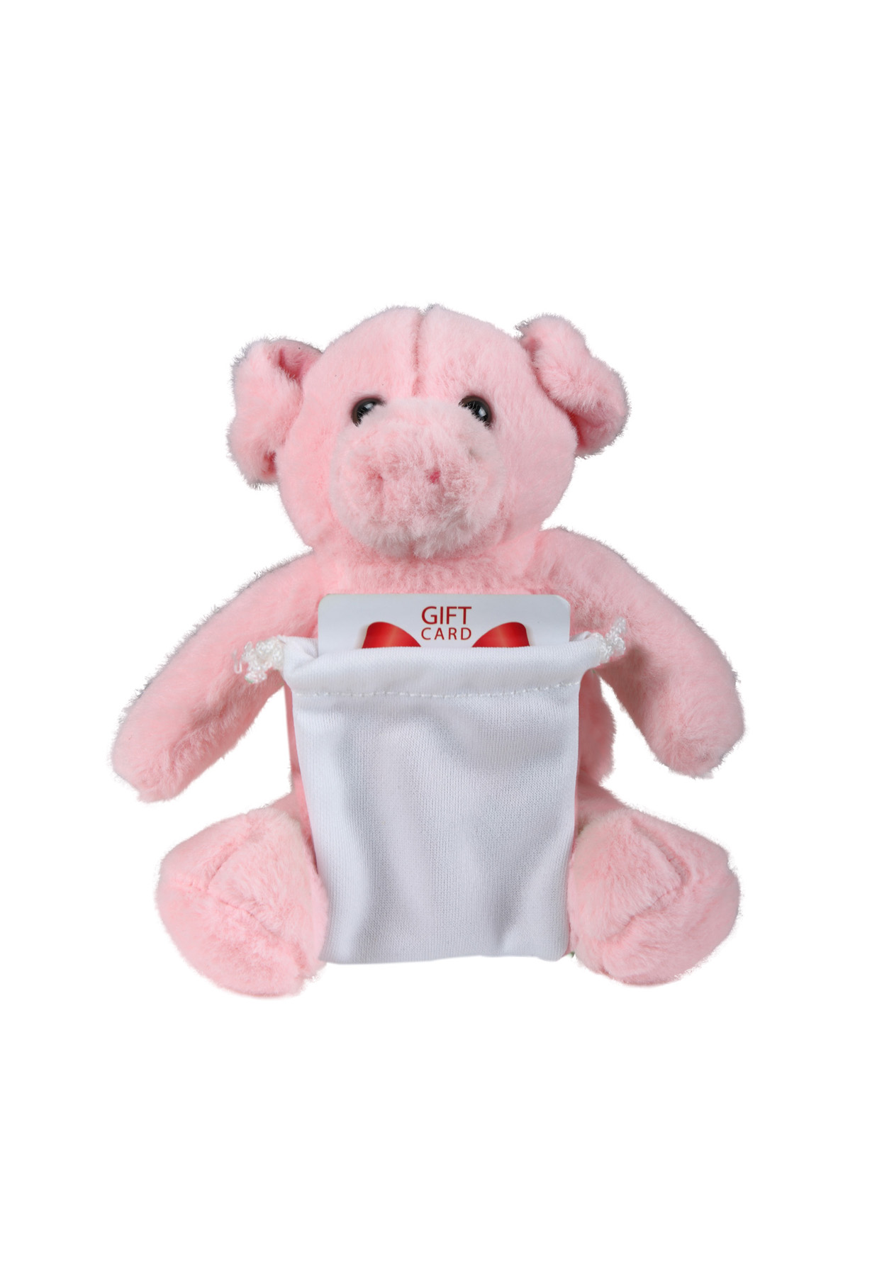 soft plush Pig with gift card sack 5