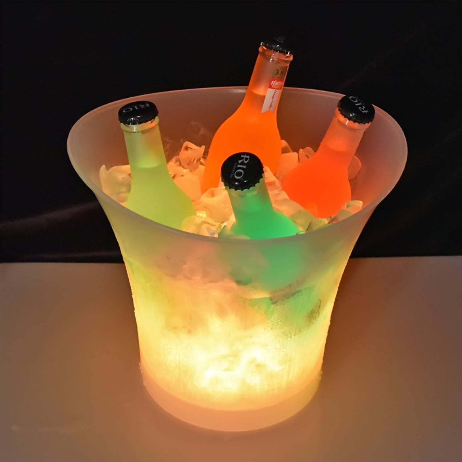 LED Plastic Illuminated Ice Bucket 4