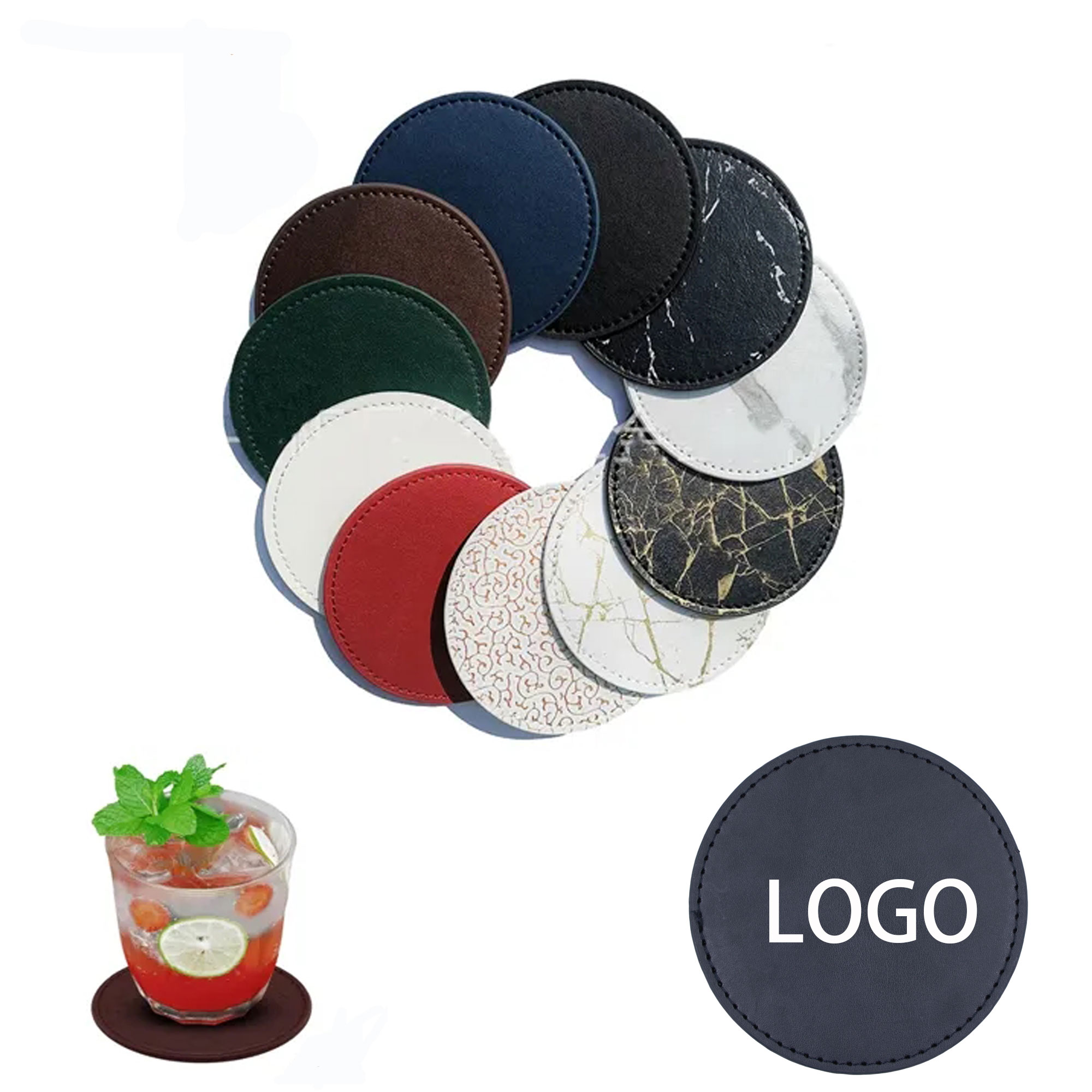 PU Leather Coasters 1