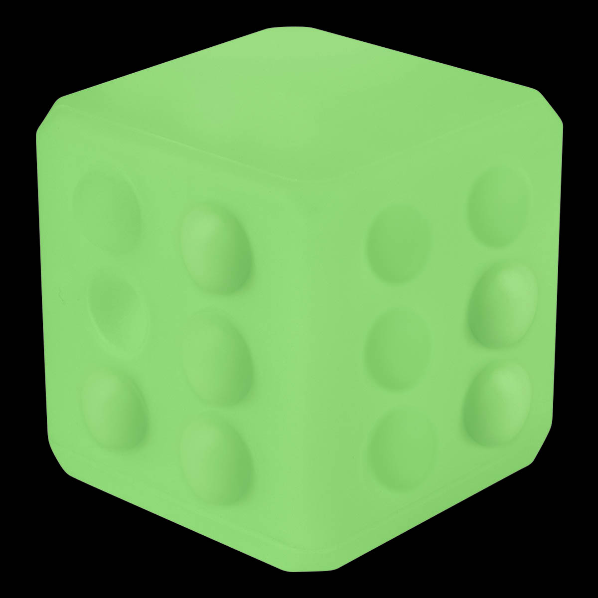 Glow in The Dark Square Push Pop Ball 4