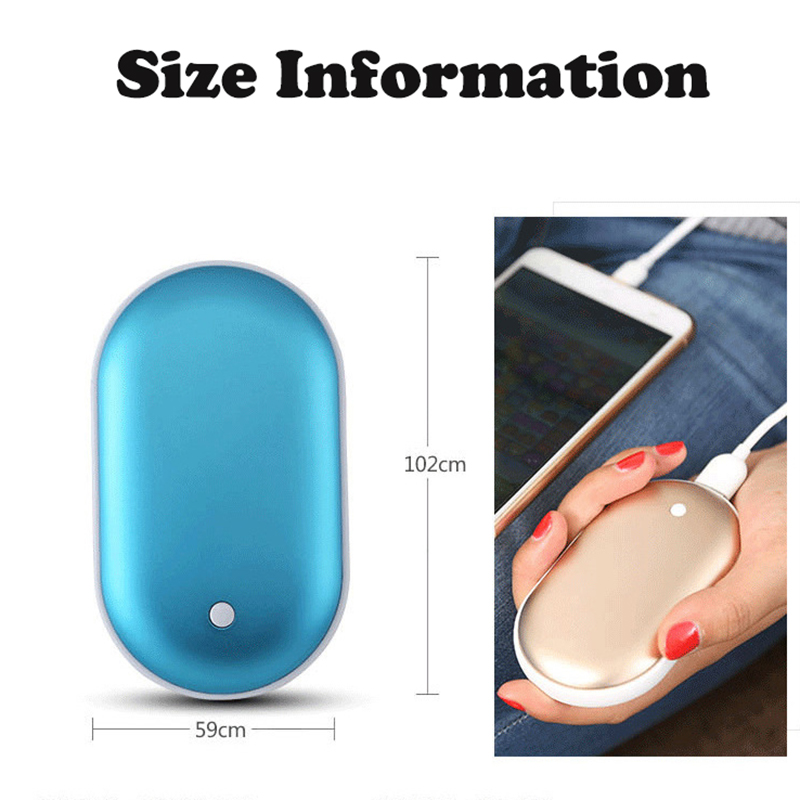 2 in 1 Portable USB Electric Handwarmer 5000mAh Powerbank 11
