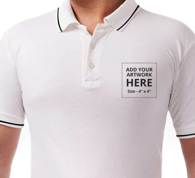 Custom Polo T-Shirt - Embroidered 3