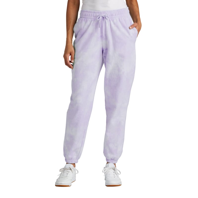 Port & Company Women's Beach Wash Cloud Tie-Dye Sweatpant 6