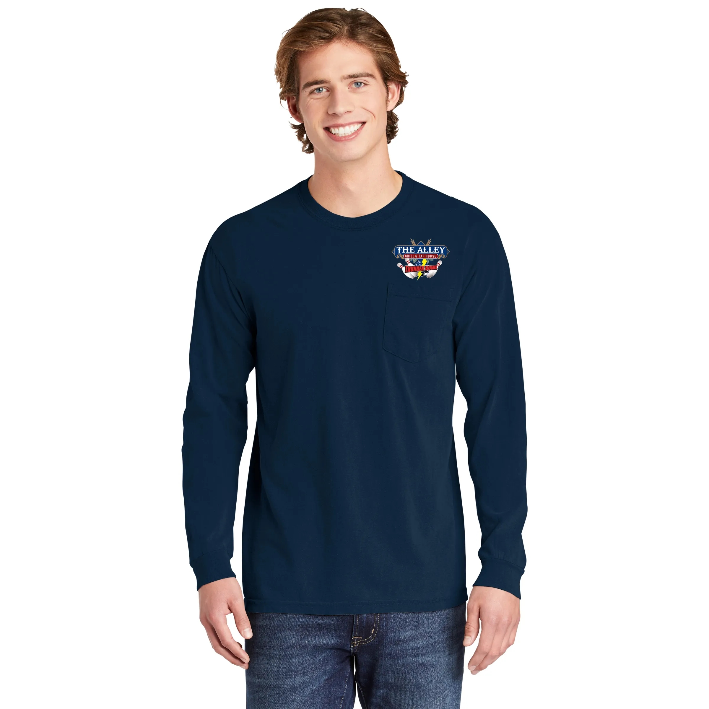 COMFORT COLORS ADULT 6.1 OZ LONG-SLEEVE POCKET T-SHIRT 6