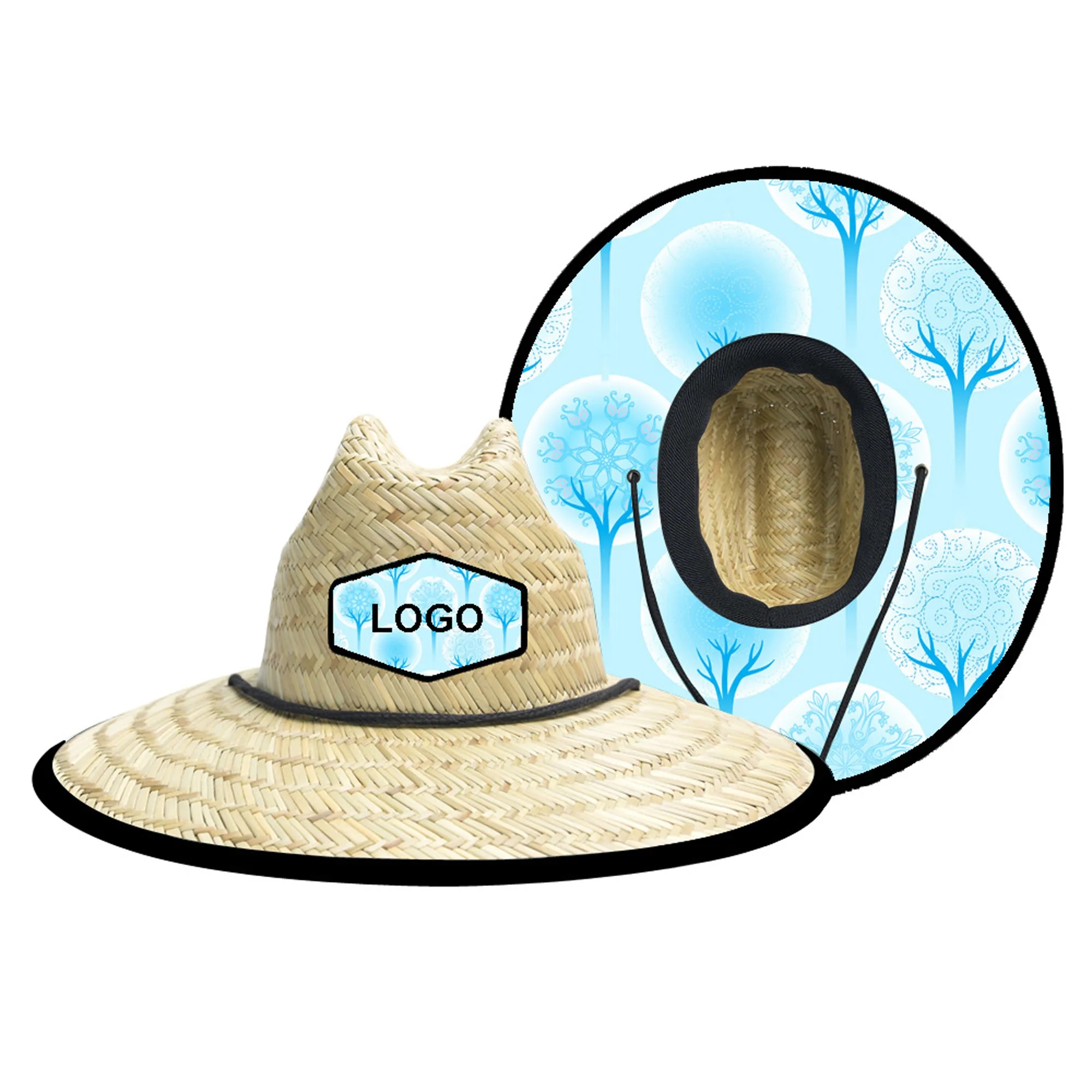 Wide Brim Beach Sun Straw Hat MOQ 50PCS 1