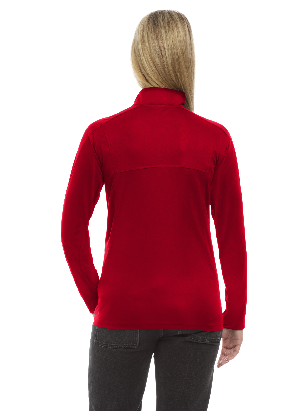Blue Generation - Women's Pocketless Wicking Long Sleeve Zip Pullover 8