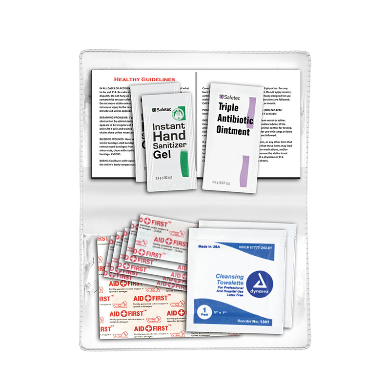 "Delilah" 12 Piece First Aid Kit In Colorful Vinyl Pouch 1