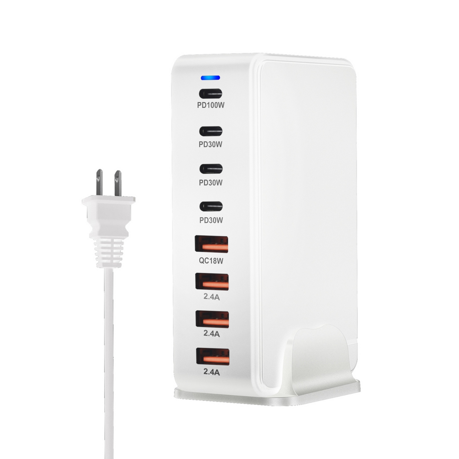 8-Port USB Speed Charge Station - 240 W 9