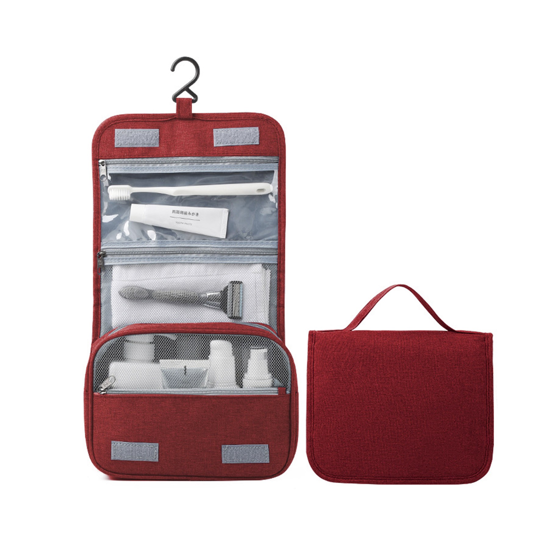 Hook Waterproof Foldable Travel Toiletry Bag 6