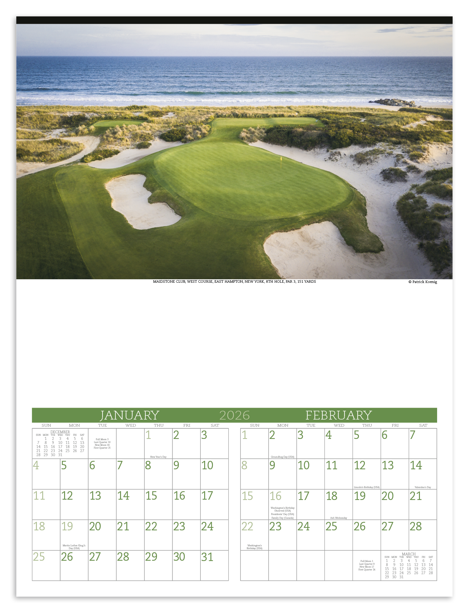 Triumph® Calendars Executive Golf Calendar 15