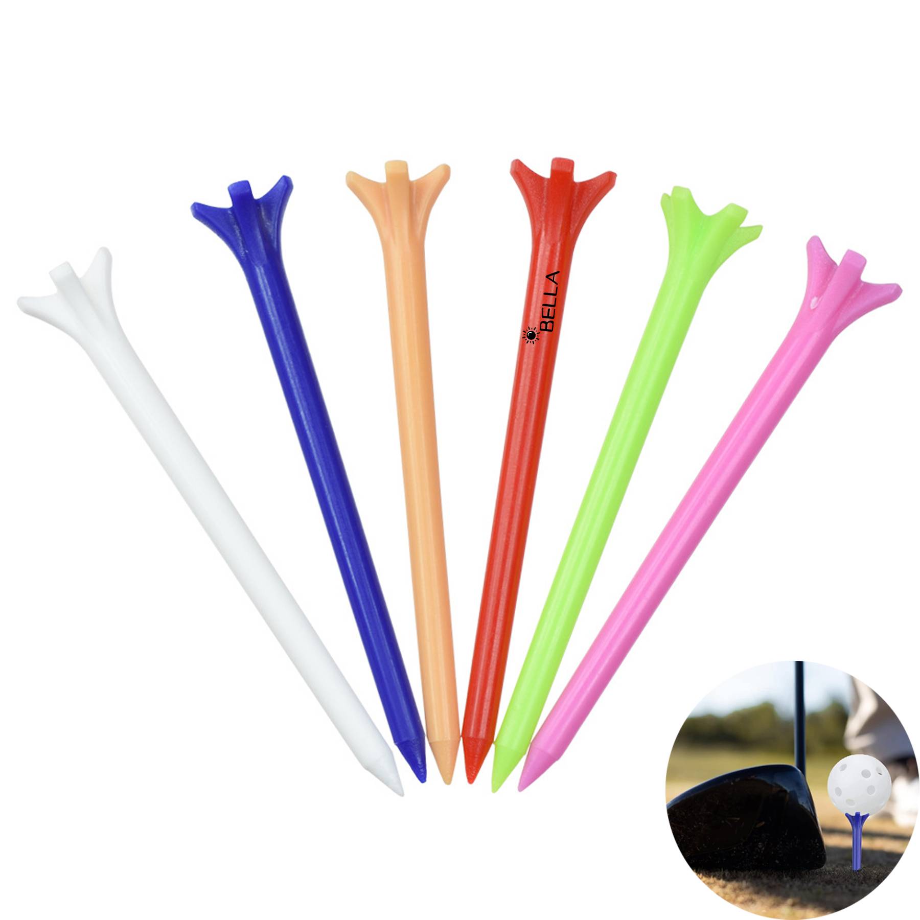 Plastic Golf Tees 4