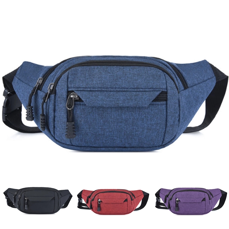 Large Capacity Fanny packs With 4-Zipper Pockets 3
