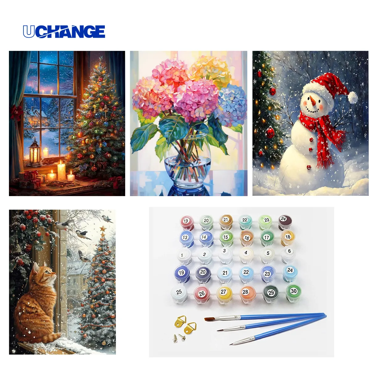 Custom Photo Paint-By-Numbers Canvas Kit 4