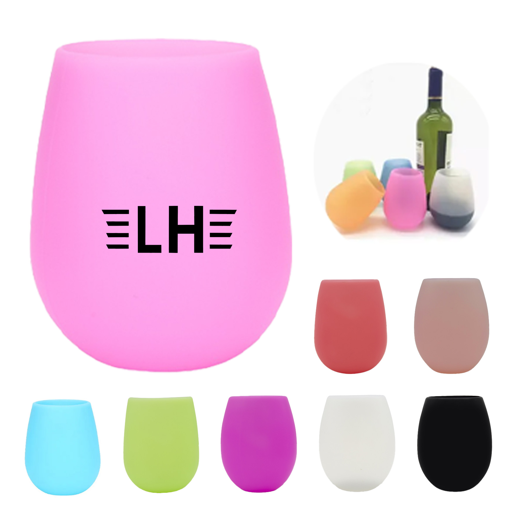 Unbreakable Silicone Stemless Wine Glassware 3