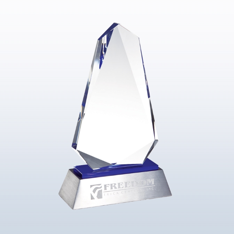 Blue Inspiration Optic Crystal Award